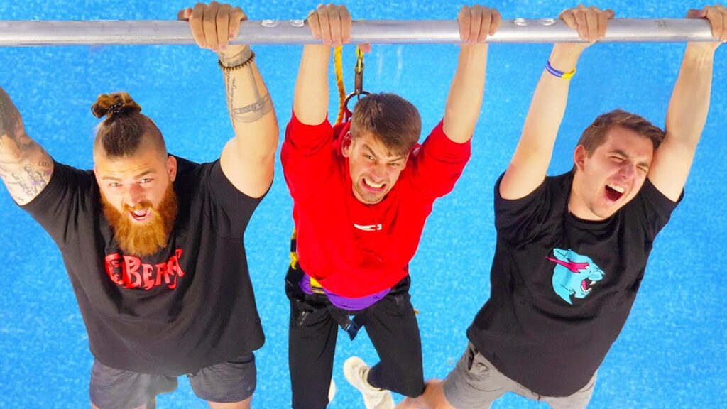 Resumen de “Last To Fall Wins $1,000,000 (Part 1)” – MrBeast