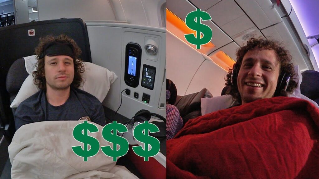 Resumen de “Avión primera clase COSTOSO vs MUY COSTOSO | Gran diferencia!” – Luisito Comunica