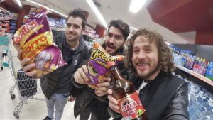 Resumen de “Visitando un supermercado en ESPAÑA! (ft. Wismichu y Auronplay)” – Luisito Comunica